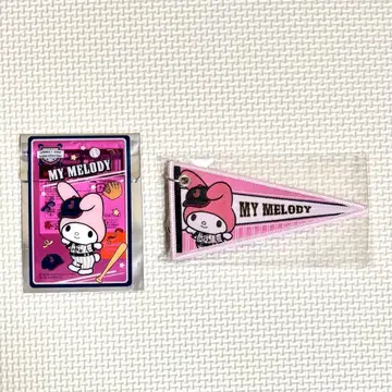 사무라이 재팬 산리오 콜라보 와펜 키링 클리어 카드 마이멜로디