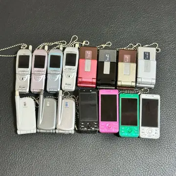 [ 새상품 ] 폴더폰 컬렉션 docomo 리어 모듬 총 15종 컴플리트