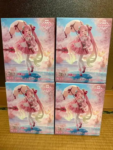 벚꽃 미쿠 AMP+ 피규어 ~벚꽃 드레스ver.~ 4개