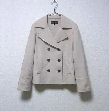 폭시 FOXEY 캐시미어 울 더블 페이스 리버 코트 38