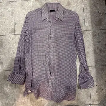 톰포드 퍼플 계열 긴팔 셔츠