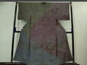 마에다 진센 진센 사라사 호몬기 풍경꽃 문양 오메시 크레이프 원단