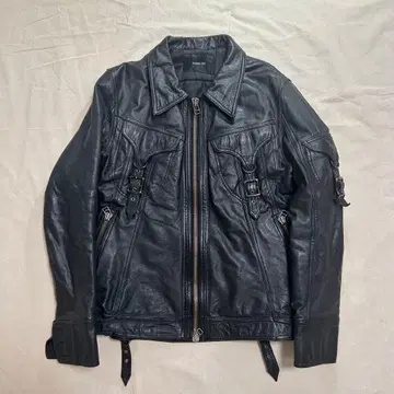 야스유키 이시이 바이커 레더 재킷