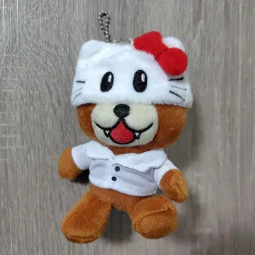 매의 발톱단 레오나르도 박사 키티 봉제 인형 키링 레어 레트로