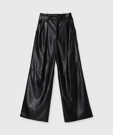 2603016 anuans 비건 가죽 팬츠 블랙 M 사이즈