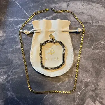 BLESS 골드 체인 팔찌 & 써지컬 목걸이