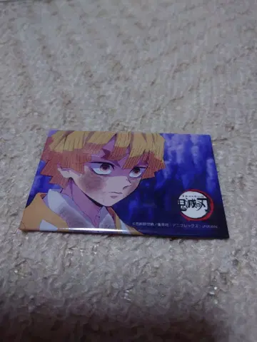 귀멸의 칼날 장면 사진 스퀘어 캔뱃지 아가츠마 젠이츠