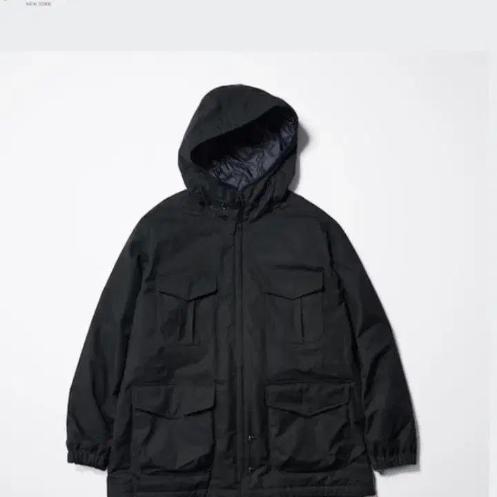 Engineered Garments x Uniqlo Navy Puff Tech Short Blouson Jacket