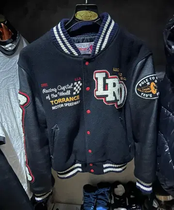 [레어] 600벌 한정판 테드맨 바시티 자켓 어워드 자켓 소매 가죽