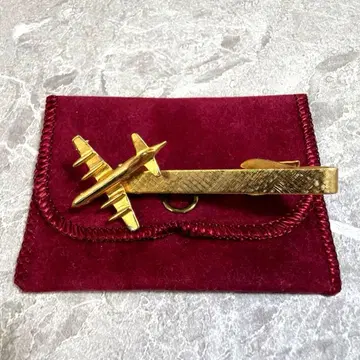 [레어] 빈티지 넥타이핀 전투기 비행기 골드 밀리터리 레어