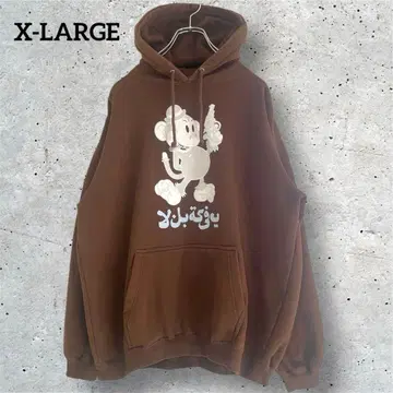 X-LARGE 엑스라지 USA제 구택 몽키건맨 후드티