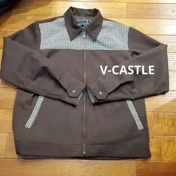 V-CASTLE 블루종 다이스 브라운 아메카지 아메리칸 로카빌리