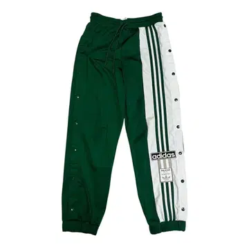 아디다스 스냅 버튼 트랙 팬츠 그린 2xs