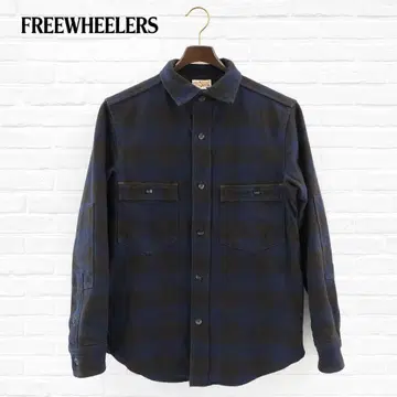 [새상품급] FREEWHEELERS 체크 워크 셔츠 14