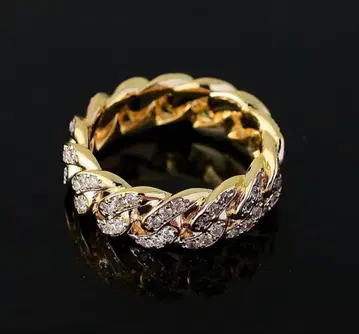 반지 스와로브스키 남성용 브랜드 실버 골드 AAA 지르코니아