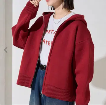 [새상품] 프릭스스토어 가디건 니트 풀 집업 후드티 여성용