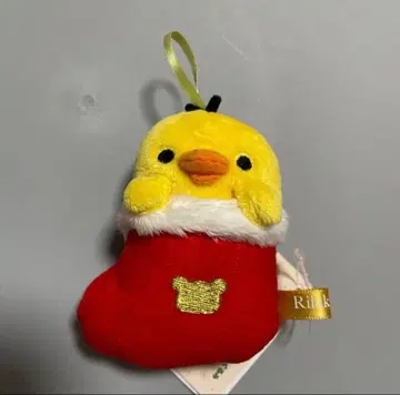 리락쿠마 키이로이토리 양말 크리스마스 손바닥 봉제 인형