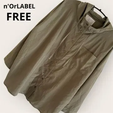 [컨디션 최상] n'OrLABEL 누아르 라벨 셔츠 후디 카키