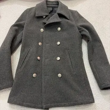립밴윙클 그레이 울 피 코트 사이즈 4