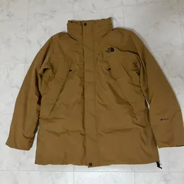 THE NORTH FACE 고어텍스 퍼프 코트 카멜 브라운 M