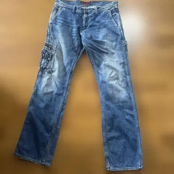 Johnbull 젬블 원사이드 포켓 카고 청바지 LL 일본제