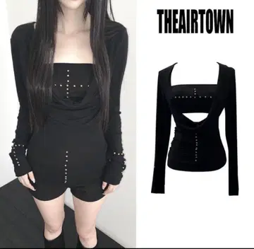 theairtown rosser top drape set 시즈니룩