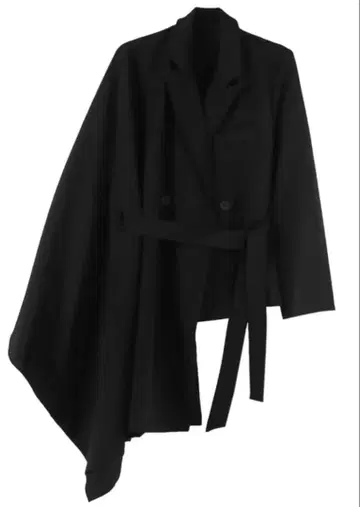 BLACK GRAVITY 비대칭 클로크 자켓 블랙 M