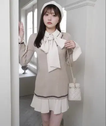 셔츠 도킹 플리츠 원피스 LIPSERVICE 립서비스