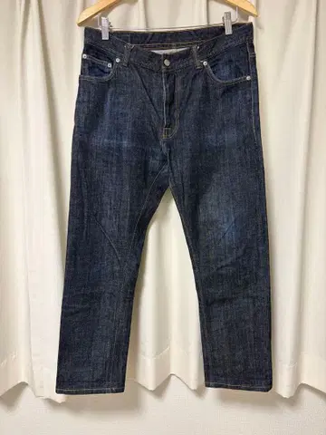 BEAMS 백명품 스트레치 데님 L 일본제 원단 인디고