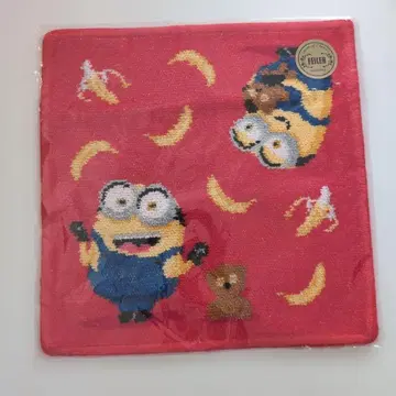 [미사용 새상품] 페이러 반돔 아오야마 콜라보 손수건 미니언즈 레드