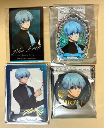 블루 록 히오리 요 양면 캔뱃지 세트 바롭바롭 카페 노노시리 ANIQUE