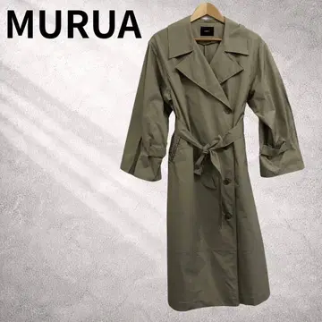 무루아 베이지 트렌치코트 여성용 프리 브랜드 심플