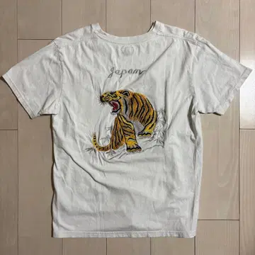 [파격] 동양 엔터프라이즈 호랑이 자수 티셔츠 L 일본제 일본풍 패턴