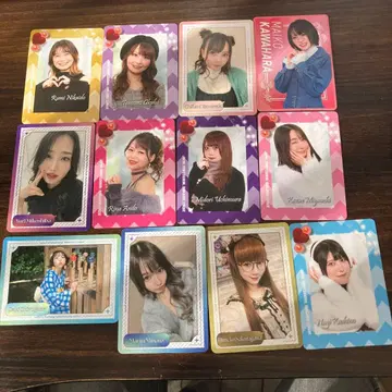 일본 프로 마작 연맹 트레이딩 카드 12장 세트