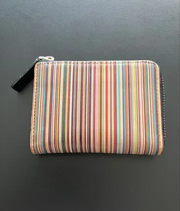 폴스미스 멀티 컬러 멀티 스트라이프 코인 케이스 동전 지갑 교통카드 지갑