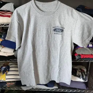 Ford Medford Motors 티셔츠 그레이 아메카지 프린트