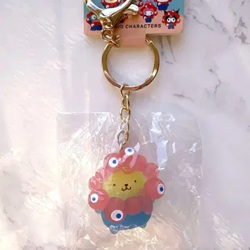 폼폼푸딩 클리어 컬러 키링