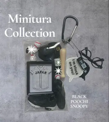 가챠 파우치 WBC BASEBALL 야구 사무라이 재팬 블랙 파우치