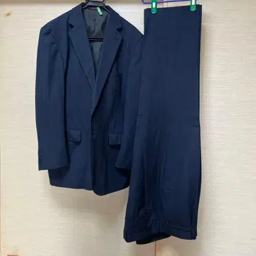 남성용 비즈니스 정장 네이비 컬러 XL 사이즈