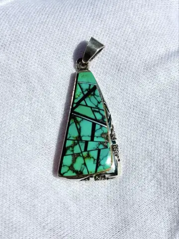 터콰이즈 펜던트 탑