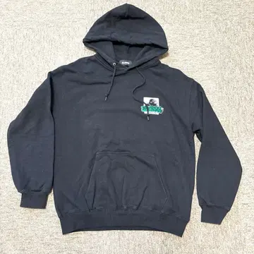 X-LARGE 고릴라 프린트 블랙 후드티