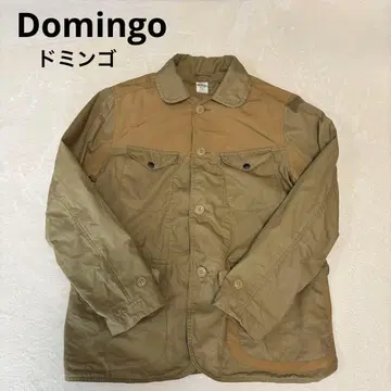 도밍고 카키 캐주얼 자켓 버튼 포함