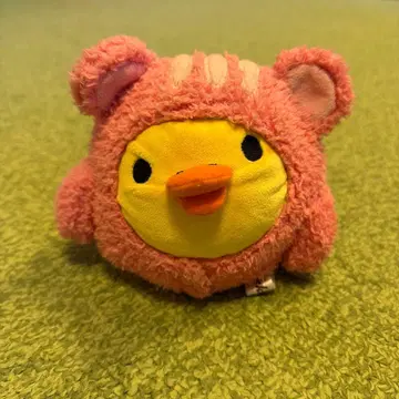 산엑스 리락쿠마 키이로이토리 봉제 인형