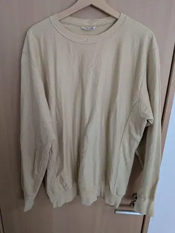 AURALEE ELASTIC HIGH GAUGE 맨투맨 베이지