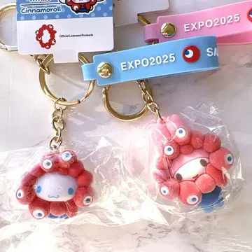 마이멜로디와 시나모롤 플로키 키링