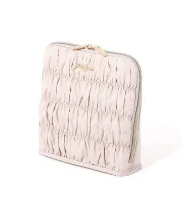 Francfranc 개더 툴 펜 스탠드 파우치 라이트 핑크