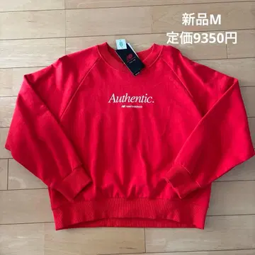 새상품 뉴발란스 맨투맨 트레이닝복 여성용 레드 M