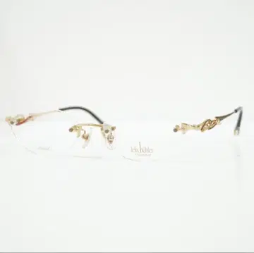 새상품 스위스 브랜드 일본제 티타늄 테 없는 여성용 안경 렌즈 교환 가능