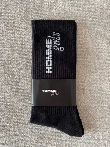 HOMMEgirls 옴걸스 로고 삭스 블랙