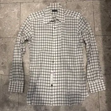 톰포드 체크 무늬 긴팔 셔츠